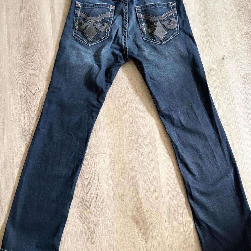 Affliction Men's Ace Black Premium Dark Denim Jeans Size 33 x 32